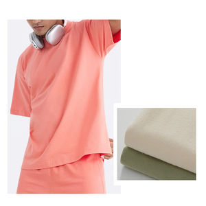 T-shirt pour homme en coton 100% de haute qualité, tricoté, col rond, manches courtes, coupe ample, respirant, logo imprimé sur le devant, décontracté - Product Image 3