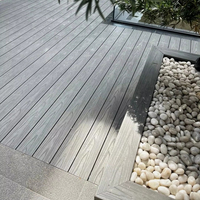 Plancher de terrasse en composite WPC imperméable antidérapant lisse à emboîtement DUAL LOCK languette et rainure style moderne