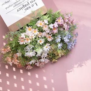 ดอกเดซี่ประดิษฐ์ CallaFloral สีขาว ชมพู ฟ้า สำหรับตกแต่งงานแต่งงาน ตกแต่งบ้าน ช่อดอกไม้ ผ้าทอ - Product Image 1