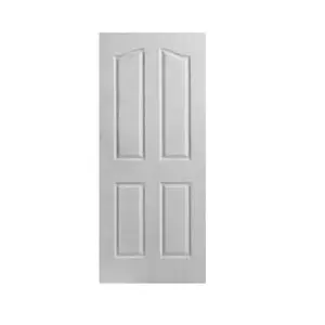 BOWDEU-puertas moldeadas de madera para interiores, 4 paneles de mdf para baño y dormitorio, impermeable, nuevo diseño, precio barato
