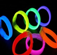 Bracelet lumineux en plastique de 8 pouces de large avec design portable pour les fêtes