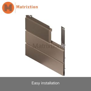 Panneau mural en aluminium Revêtement de façade extérieure Panneaux de revêtement en aluminium décoratifs pour la conception de bâtiments modernes - Product Image 5