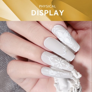 JTING Nueva Llegada 4 Colores Gel de Uñas para Pintura en Relieve Sin Limpieza, Crema de Gel para Arte de Uñas, Esmalte de Gel OEM Personalizado Único en Frascos de 5ml, Gel de Uñas para Relieve - Product Image 5