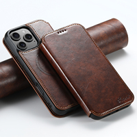 SUTENI untuk iPhone 18 Pro Max Casing Ponsel Pengisi Daya Nirkabel Tempat Kartu Dompet Berdiri Gesper Magnetik 17 Air 16 Plus 15 14 13 12
