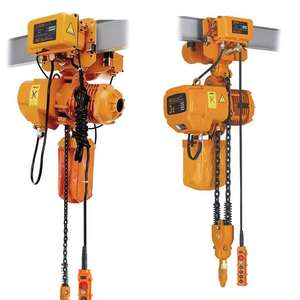 Remote Control nirkabel 500kg ke 5ton, lift rantai listrik dengan troli tegangan ganda 220V 380V bersertifikasi CE untuk bengkel - Product Image 1