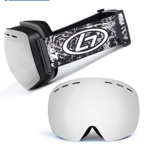 Women Sports Eyewear Men <b>Ski</b> Sunglasses with Anti-Fog Spherical Surface Windproof Outdoor Hiking Spectacles <b>Goggles</b> UV400 Grey - Product Image 2