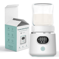 Chauffe-biberon électrique OEM N4 en silicone et acier inoxydable, sans BPA, portable, rechargeable par USB, débit variable, 0-12 mois