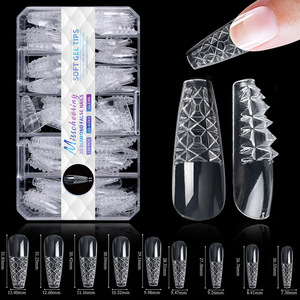 <span class=keywords><strong>Faux</strong></span> <span class=keywords><strong>ongles</strong></span> en <span class=keywords><strong>gel</strong></span> souple 3D en forme d'amande, demi-couverture, matériau ABS, style français <span class=keywords><strong>pour</strong></span> application sur les doigts - Product Image 1