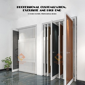 Nhà máy tùy chỉnh cửa kim loại hiện đại hiển thị giá kéo ra kệ hợp kim nhôm sơn tĩnh điện Thân thiện với môi trường cho phòng triển lãm - Product Image 3