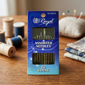 Aiguilles à coudre à la main en acier assorties DANKING Royal, 12 pièces, TW - Product Image 1