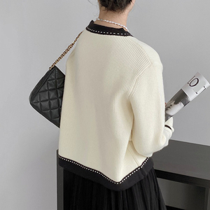 2024 Spring Women <strong>Long</strong> Sleeve Sweater <strong>Cardigan</strong> <strong>Line</strong> Solid Single Breasted Sweater <strong>Cardigan</strong> - Product Image 6