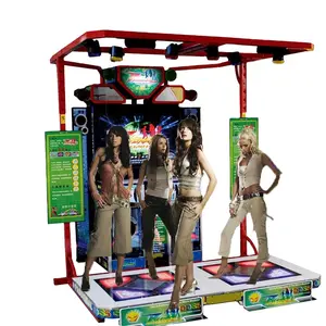Máquina de jogo de vídeo lcd 47 polegadas, máquina de jogo de dança operada com moeda