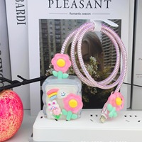 Protection de chargeur USB 18/20W colorée et mignonne, sans minimum de commande, pour câble de protection USB