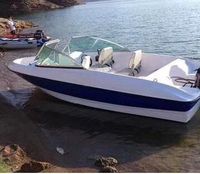 Bateau pneumatique semi-rigide (RIB) en fibre de verre et PVC à double couche, de 6 à 14 places, pour la pêche et les loisirs, avec fonction de dérive, écologique