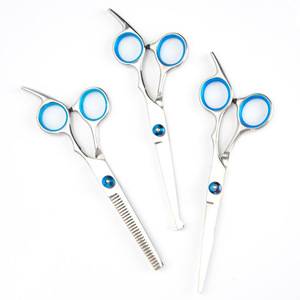 Tijeras para el cabello de 6 pulgadas, de acero inoxidable 440C, tijeras de entresacar, tijeras planas, tijeras para recortar flequillo, para uso en salón. - Product Image 1