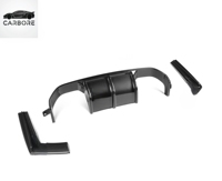 Diffuseur de pare-chocs arrière en fibre de carbone de haute qualité, style V, pour F80 M3 F82 M4 2014-2019, fixation par boulons, noir carbone