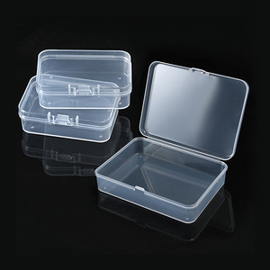 Transparent Rectangular Storage Box 10.5x7.5x2.5cm With Lid For Jewelry And Cards - Product Image 3