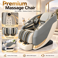 Fauteuil de massage électrique inclinable zéro gravité avec airbags, chauffage des mollets, écran tactile, Bluetooth, recharge sans fil, robot de massage pour appartement