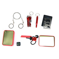 Kit de premiers soins Kit de survie équipement d'urgence en plein air amélioré Kit de premiers soins de sécurité pour le Camping et la randonnée