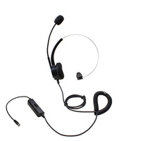 Casque de centre d'appel de production de masse d'usine professionnelle avec casque USB de fil de microphone pour le bureau