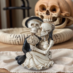 Adornos <span class=keywords><strong>de</strong></span> Pareja <span class=keywords><strong>de</strong></span> Esqueletos <span class=keywords><strong>de</strong></span> Halloween, Accesorios Decorativos para Habitaciones <span class=keywords><strong>de</strong></span> Escape y Casas Encantadas, Artesanías Decorativas - Product Image 1
