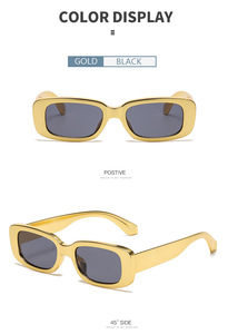 Gafas de Sol Cuadradas Pequeñas de Lujo Doradas Nuevas de 2022, Gafas de Sol Cuadradas con Recubrimiento Dorado <span class=keywords><strong>Local</strong></span> para Hombre, Gafas de Sol Cuadradas de Moda para Mujer - Product Image 6