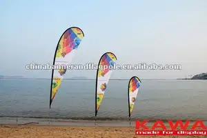 Baru Gratis sampel kustom dicetak promosi bendera pantai dan spanduk luar ruangan dan dalam ruangan bendera dengan LOGO