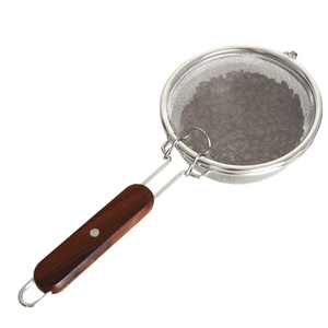 Outil de cuisine en acier inoxydable, filet de torréfaction de grains de <span class=keywords><strong>café</strong></span> avec manche en bois, nouveau design - Product Image 6