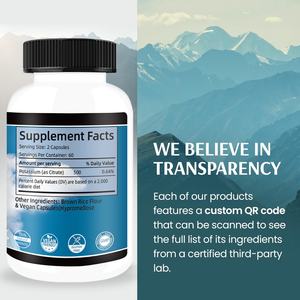 Suplemento de Potasio con Etiqueta Personalizada, Apoyo a la Salud Inmunológica para Adultos, 120 Cápsulas, Extractos Vegetales de Potasio - Product Image 6