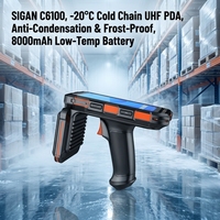 -20 ° Terminal Genggam Android 13 Tahan Banting IP65 untuk Inventaris Makanan Beku C Cold Chain Freezer PDA