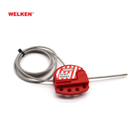 BD-8416 6mm Durchmesser Vinyl-beschichtet Einstellbare Kabel Lockout-Gerät mit Custom ize Edelstahl-Kabel