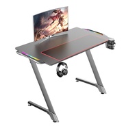 New Design Wooden Extendable Adjustable Height Gaming Desk with Steel Frame-Customizable Computer Desk for Office Meetco GT-002