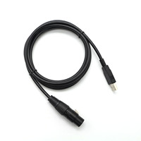 Câble Série USB vers RS485 XLR 3 Broches avec Puce FTDI, Câble de Contrôle d'Éclairage de Scène USB vers DMX 512 (OEM/ODM)