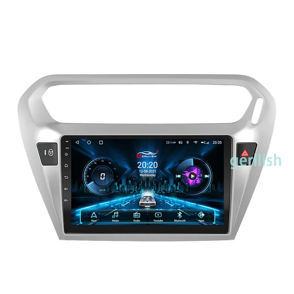 9Inch Touch Screen Android Auto Dvd Speler Voor Peugeot 301 Citroen Elysee 2013-2016 Multimedia Gps Navigatie