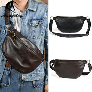 AndoBag - Bolsos de Pecho de Cuero Vacuno Genuino para Hombre, Bolsos Cruzados de un Solo Hombro para Viajes al Aire Libre, Bolsos de Mensajero, Bolsos de Mano Masculinos 029 - Product Image 1