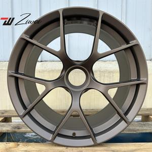 Ruedas de coche de carreras de aleaciones ligeras forjadas ZW 6061 para Porsche <span class=keywords><strong>911</strong></span> 992 997 Gt2 Gt3 18 19 20 21 pulgadas llantas cóncavas - Product Image 4