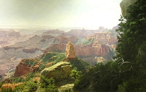 Pintura al Óleo de Paisaje Clásica Hecha a Mano sobre Lienzo, Arte de Pared con Paisaje Vibrante, Decoración para Sala de Estar, Exhibición de Galería - Product Image 4