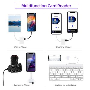 3-in-1 USB C để cho <span class=keywords><strong>SD</strong></span> TF Bộ nhớ đầu đọc thẻ adapter bên ngoài cài đặt tương thích với Iphone Ipad và USB máy ảnh - Product Image 4