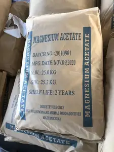 Manufacturer Direct Supply Food Grade Pharma Grade Magnesium Acetate Tetrahydrate For Chemical Reagents Raw Materials