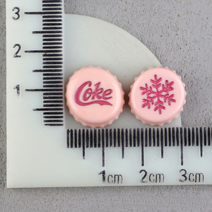 Tappi di bottiglia di Soda con fiocco di neve accessori in resina per ornamenti fai da te per capelli <span class=keywords><strong>e</strong></span> decorazioni con colla color crema - Product Image 6