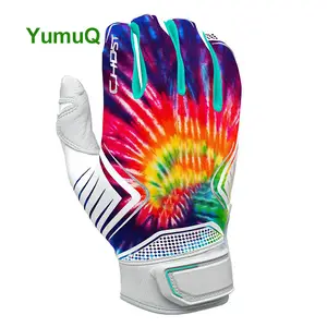 YumuQ Hot Sale Baseball Batting Gloves Adult Batting Gloves Factory Adult Professional Cabretta Sheepskin Leather Batting Gloves