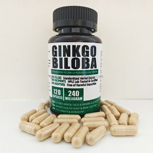 OEM Bulk <span class=keywords><strong>Ginseng</strong></span> Ginkgo Biloba Cápsula Cérebro Suplemento <span class=keywords><strong>500mg</strong></span> Ginkgo Biloba Extract Cápsulas - Product Image 1