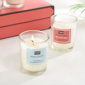 Bougie parfumée artisanale à la cire de soja, étiquette privée personnalisée, emballage en verre de luxe pour cadeaux de mariage - Product Image 2