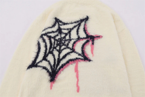 Maglione in Cotone Personalizzato con Motivo Spider-Man, Pullover Invernale a Collo Tondo, Moda Streetwear, Produttore di Maglieria - Product Image 4