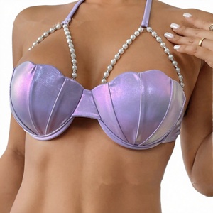 Traje de Baño de Una Pieza con Estampado Animal, Sexy, con Top de Bikini y Sujetador Vibrante con Logotipo en la Cintura, Ecológico y de Secado Rápido, Venta al Por Mayor - Product Image 2