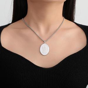 Collar con Medalla de San Cipriano Myshape, Poderosas Oraciones y Encantamientos, Amuleto Católico de San Miguel, Joyería de Acero Inoxidable - Product Image 5