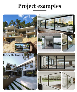 Hannover tối giản toàn cảnh Kính cửa trượt không theo dõi nhiệt phá vỡ cách âm cửa trượt hệ thống nhôm cho biệt thự - Product Image 2