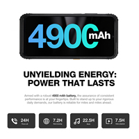 AGM H6 16GB(8+8)+256GB, Teléfono Inteligente Resistente al Agua con Batería de 4900mAh, Android 13, Cámara Dual IA de 50MP, Desbloqueado, 4G