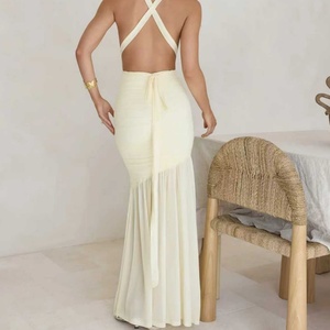 Vestido de Lino y Algodón para Mujer, Diseño Personalizado OEM, Nuevo, Moderno, Tejido, Sexy, para Fiesta, Ecológico y Lavable - Product Image 2