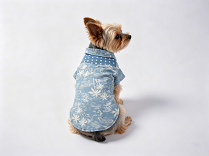 Camisa Hawaiana para Mascotas, Estilo Moderno, Transpirable, de Algodón y Lino, con Estampado de Palmeras, <span class=keywords><strong>Ropa</strong></span> Casual de Playa para Perros y Gatos - Product Image 6